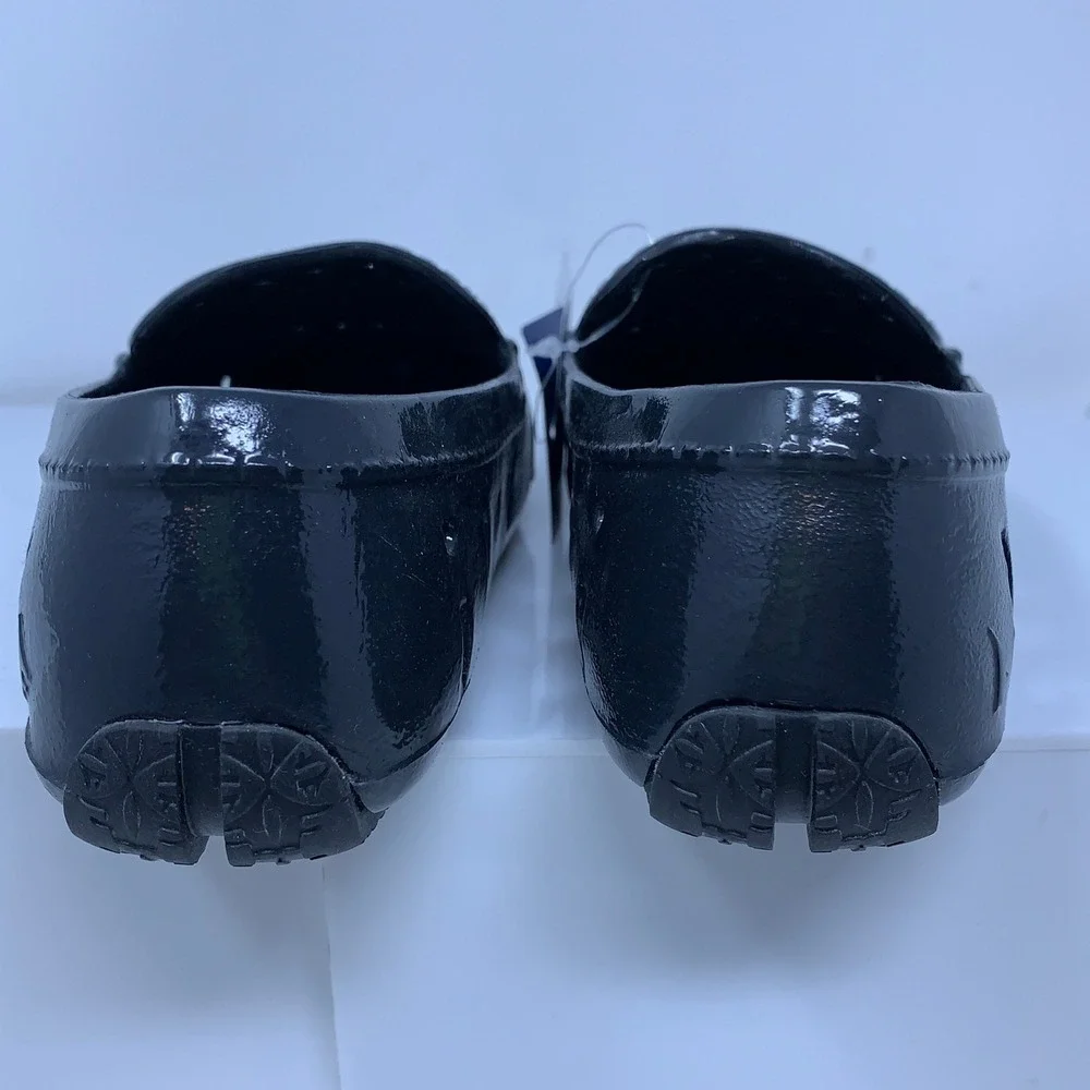 Floafers Kids C12 Black Prodigy Driver Patent Foam Loafers NWT